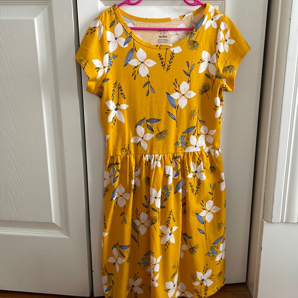 Carter’s Dress. Mustard yellow. Size 10
